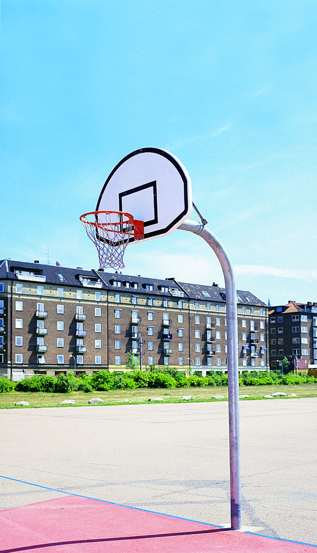 Streetbasketmål Goose Neck, komplett med hylsa