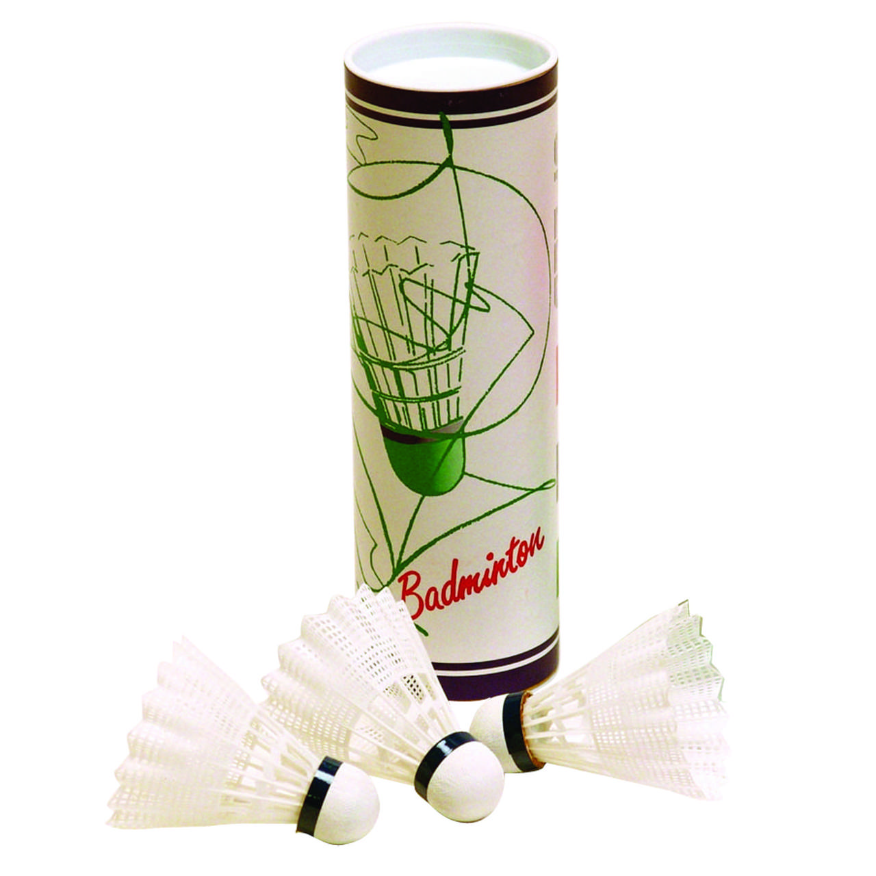 Badmintonbollar YAMASAKI Speed 6-p, medelsnabba,vita