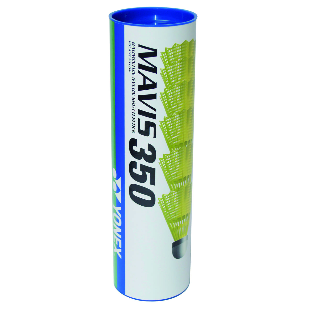 YONEX Mavis 350, 6-pack medel, badmintonbollar, gula