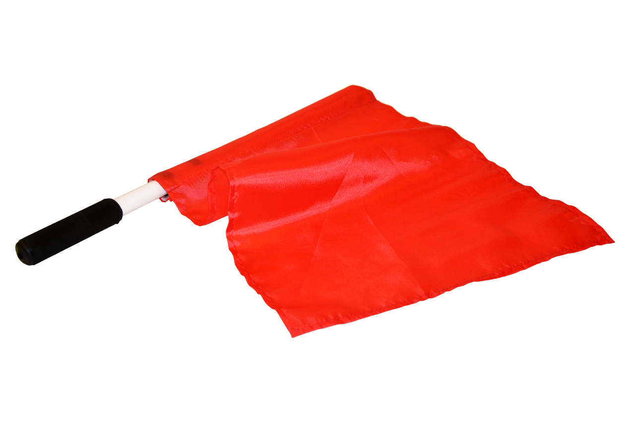 Funktionärsflagga, röd