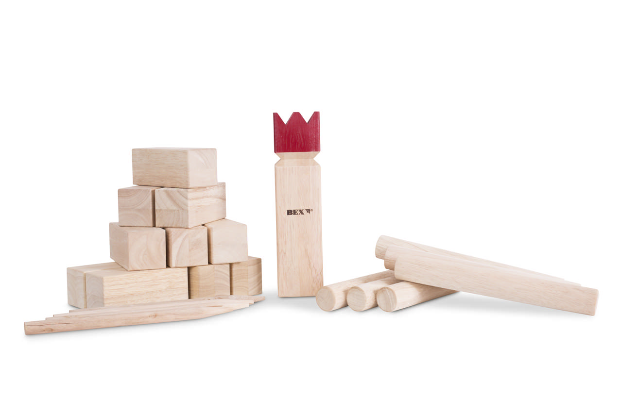 Kubbspel, rubber wood