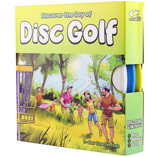 Discgolfset, putter, midrange, driver