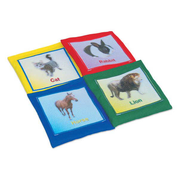 Ärtpåsar med djurmotiv, 6 st/set