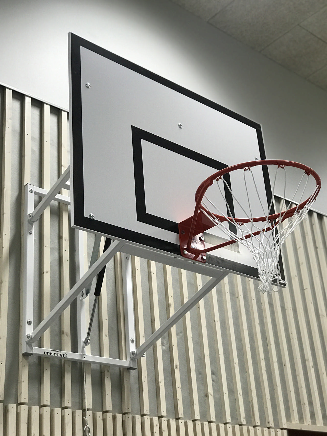 Koripalloteline 1200, kaasujousella, vanerilevy 90 x 120 cm
