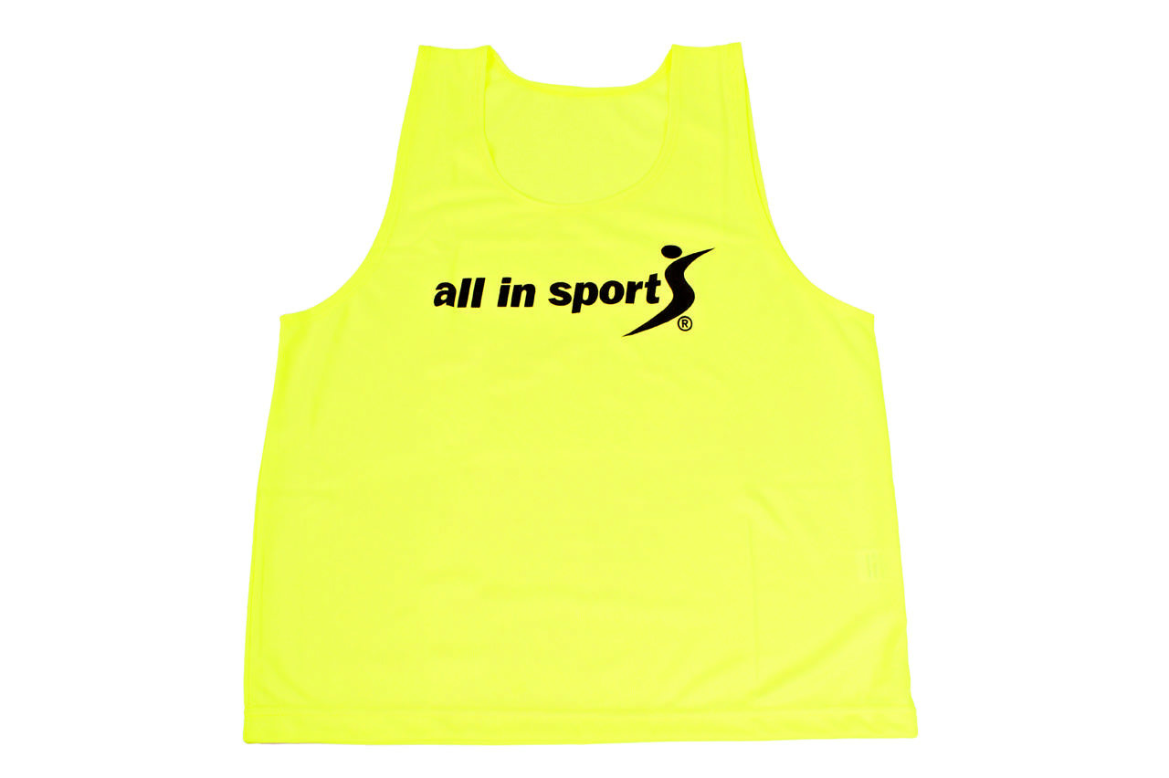 Lagväst All IN SPORT Pro Junior, neongul