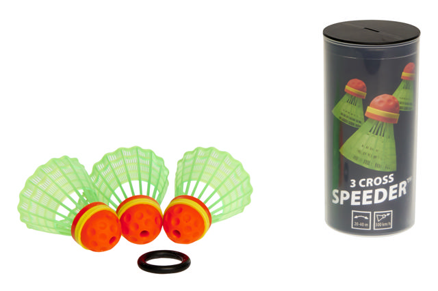 Speedmintonbollar 3-pack Cross, långdistansboll