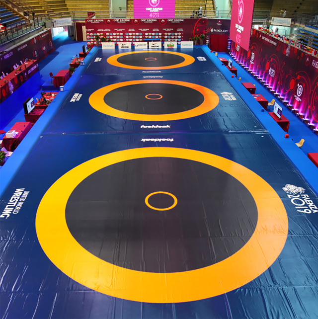 Brottningsmatta FOELDEAK Competition TL-Premium,10 x 10 m