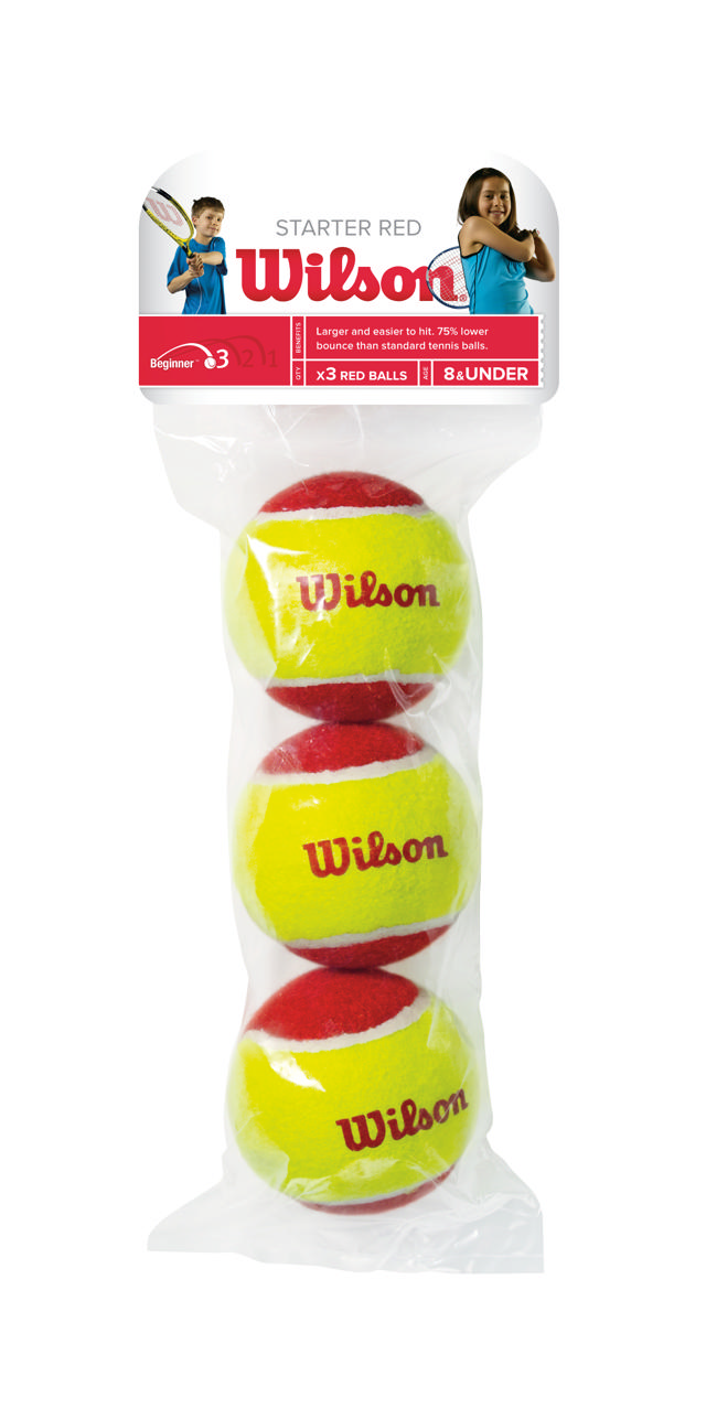 Tennisboll WILSON Starter Red 3-p