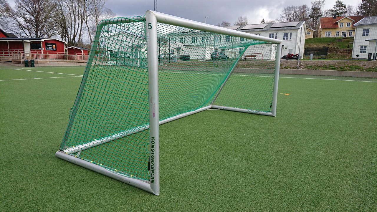 Fotbollsmålpaket UNISPORT Alu 5 x 2 m, inkl nät