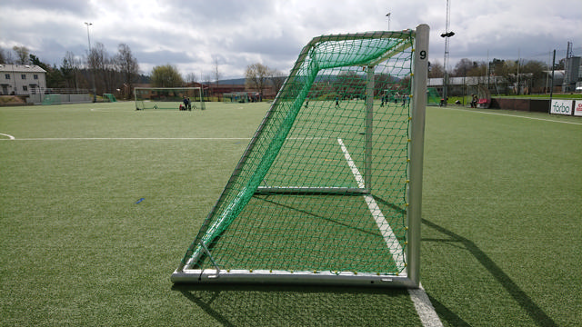 Fotbollsmålpaket UNISPORT Alu 3 x 2 m, inklusive nät