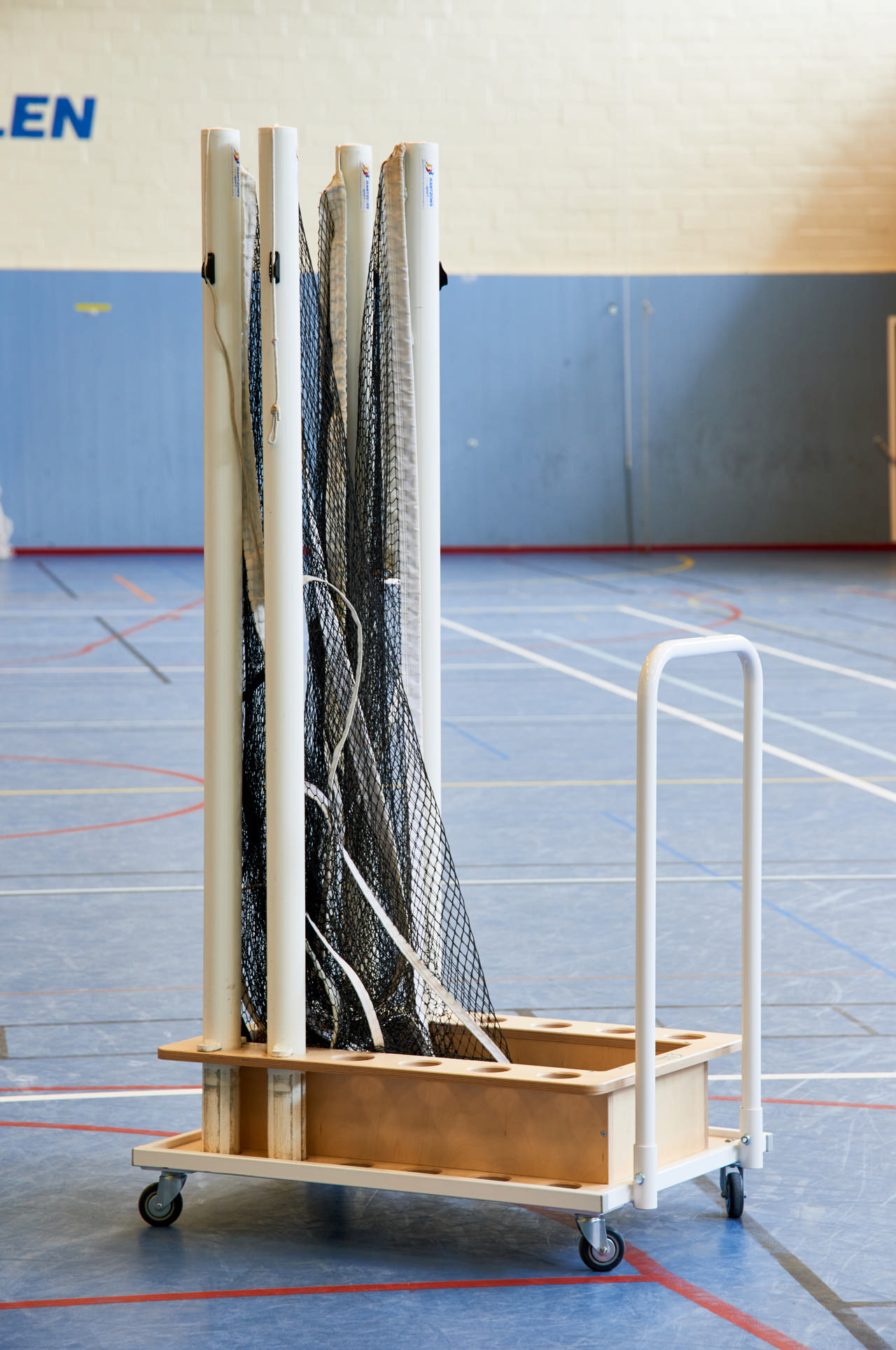 Oppbevaringsvogn for badminton og minitennis