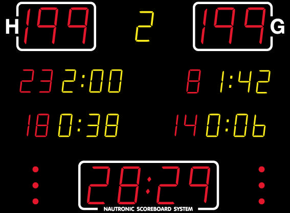 Resultattavla NAUTRONIC NA2642, volleyboll alla set, multisport, 2 utv