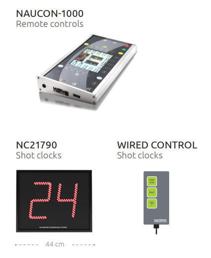 Resultattavla NAUTRONIC NA2152/NC21790, baskettavla + 2 shot clocks