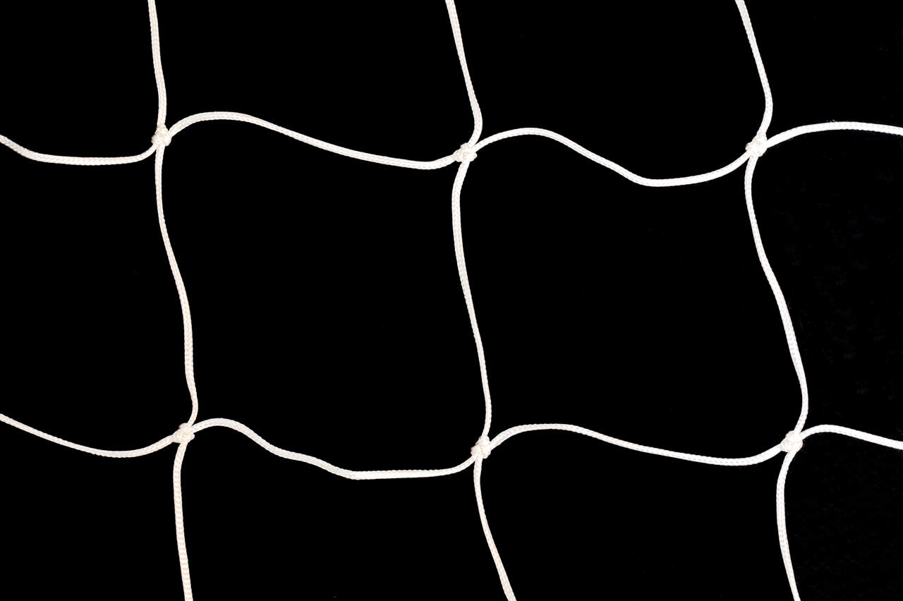 Handbollsnät 3,00 x 2,00 m, 45 mm maska, D 0,80/0,80 m, 4 mm tråd, vitt