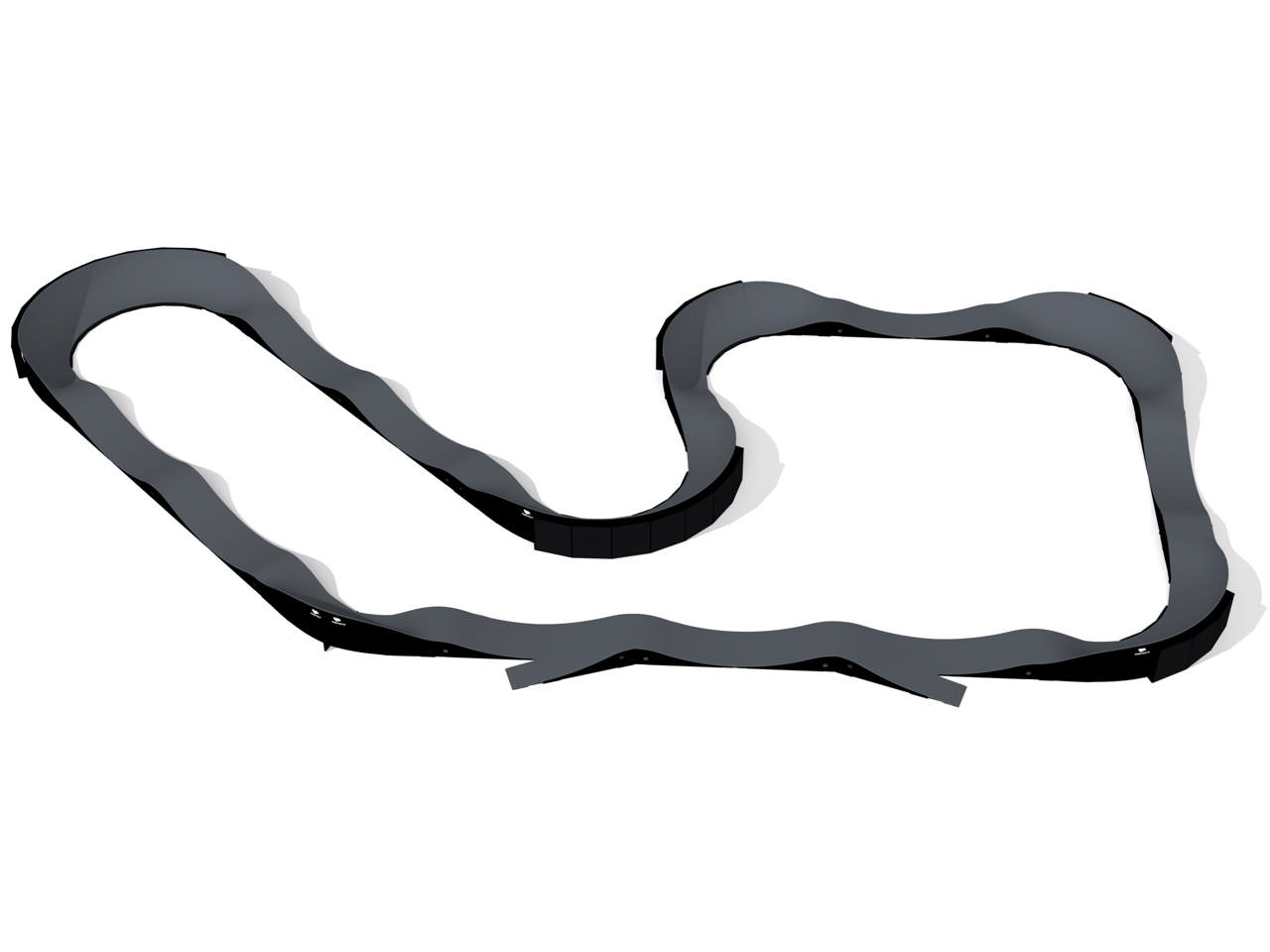 PumpTrack Classic Advanced Komplett, incl city armour & entry/exit 