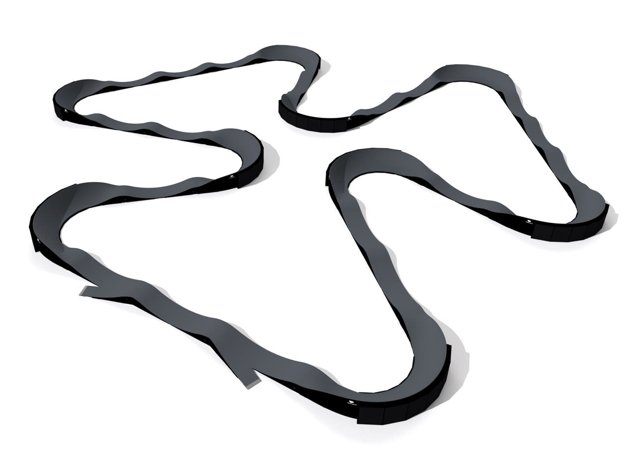 PumpTrack Classic Ranch Komplett, incl city armour & entry/exit 