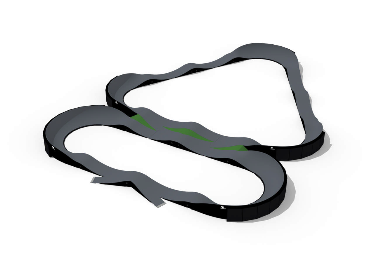 PumpTrack Classic Speedstar Komplett, incl city armour & entry/exit 