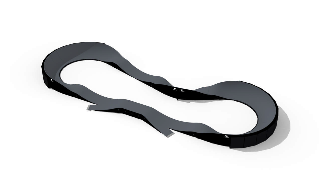 PumpTrack Classic Bowtie Komplett, incl city armour & entry/exit 