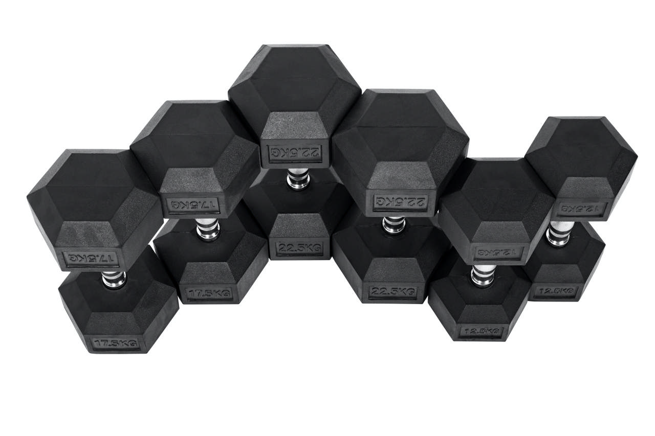 Hexagonhantelsats 1-10kg