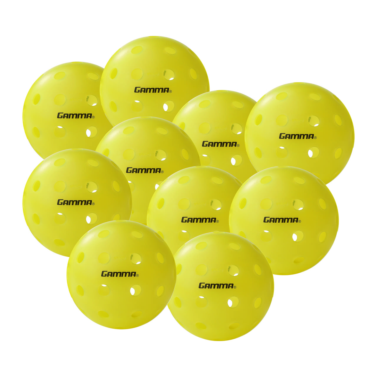 Pickleball-pallo GAMMA Photon Outdoor, 10-pakkaus