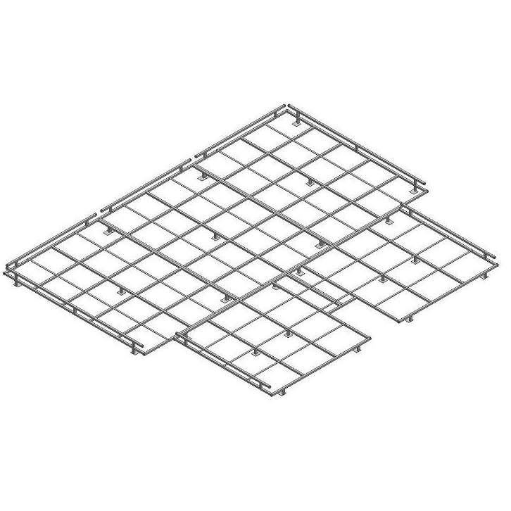 Galvaniserad plattform för stavhoppsbädd DIMA, till art 922736, 8 x 6 x 0,1 m