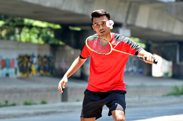Mobilt AirBadminton- & Minitennisnett