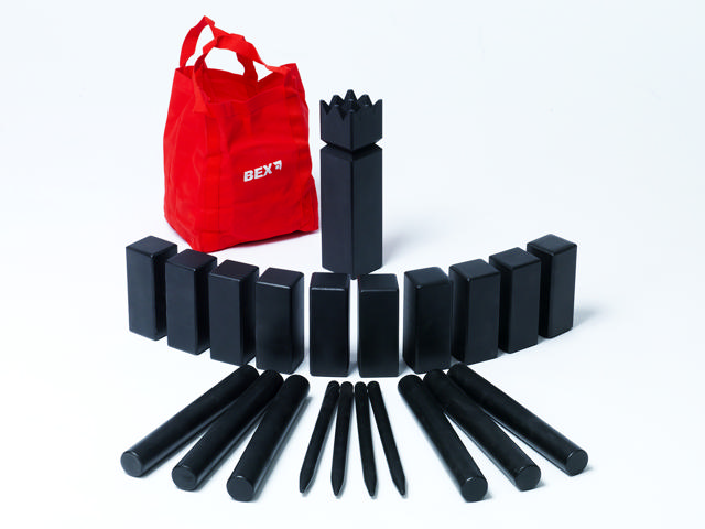 Kyykkä/Kubb-pihapeli, black edition