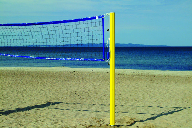 Beach volley-pylväät Visby Alu + maaholkit