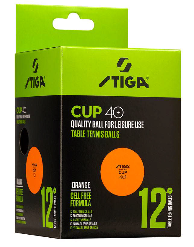 Pöytätennispallo Stiga Cup 12-pkt oranssi