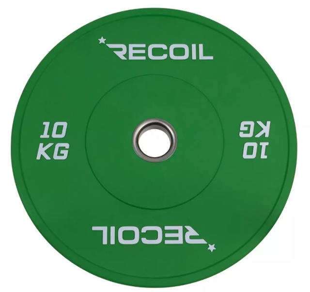 Viktskiva RECOIL Bumper Plate Pro Grön, 10 kg