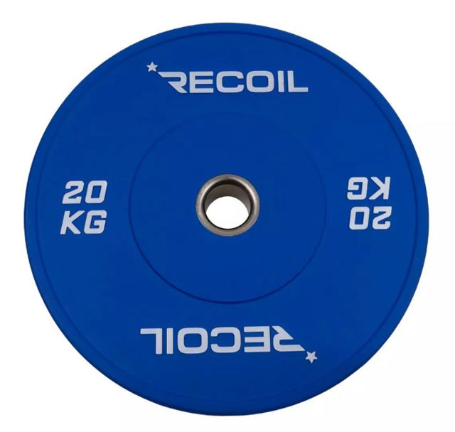 Levypaino Recoil Bumper Plate Pro 20 kg, värikoodattu
