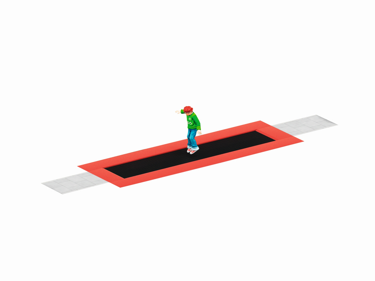 Uteaktivitet Trampoline 6 m long