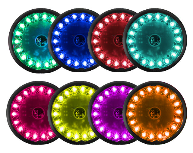 Reaktionsljus PUSH 2.0, 8-pack
