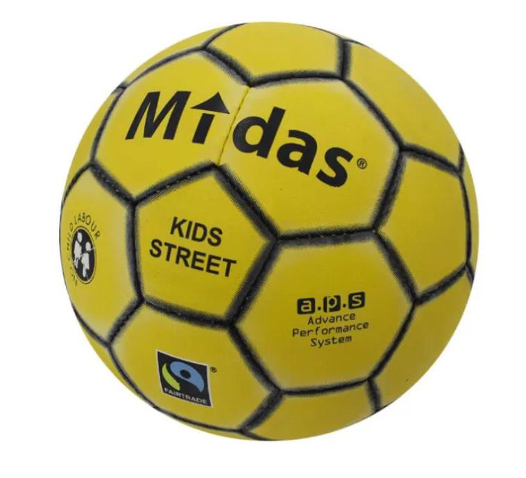 Fotboll MIDAS Kids Street Fairtrade, strl 4