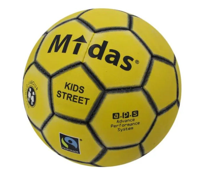 Fotboll MIDAS Kids Street Fairtrade, strl 4