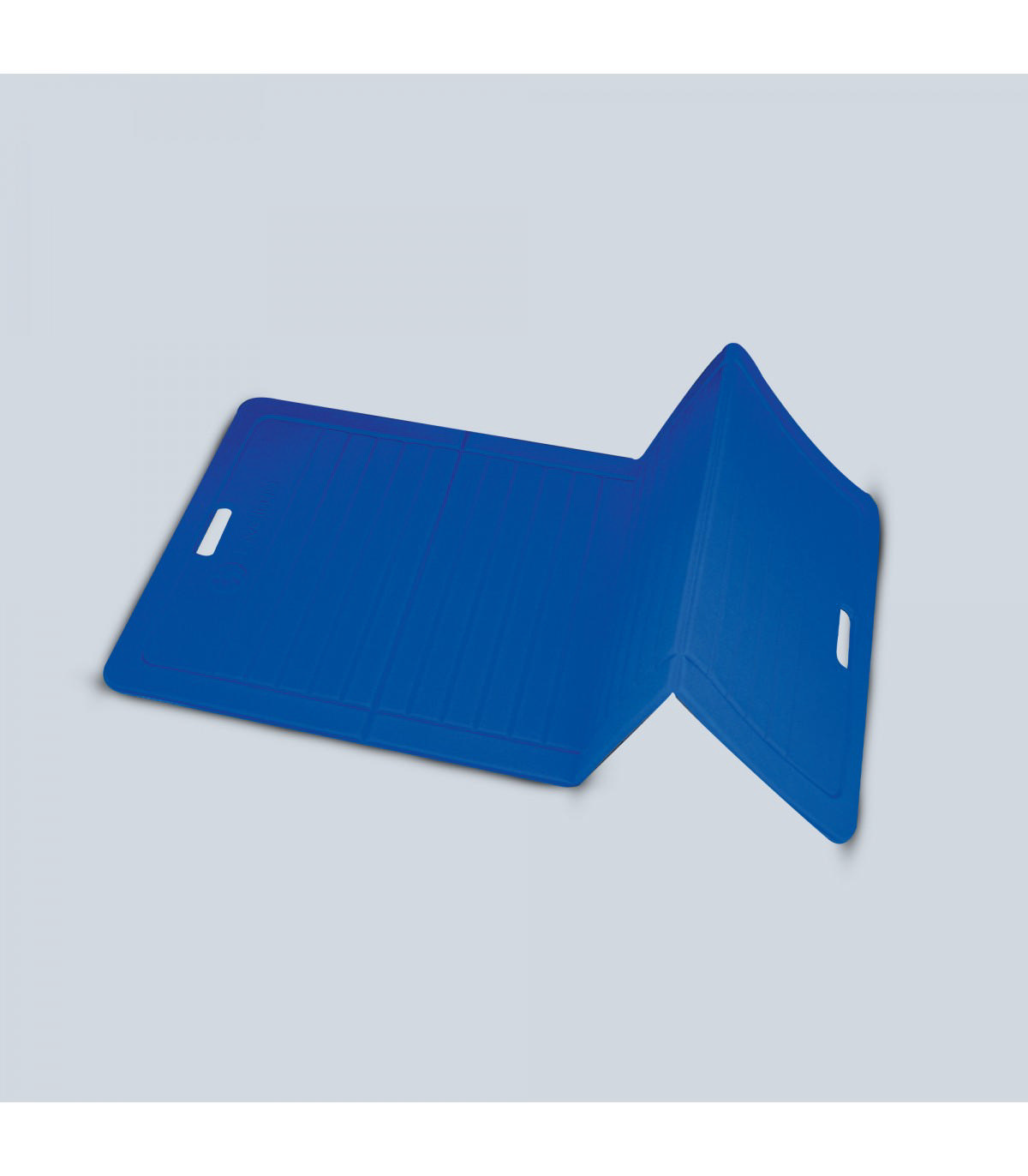 Vikbar gympingmatta 1400 x 600 x 10 mm, blå