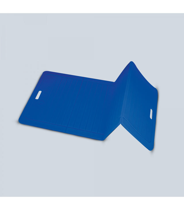 Vikbar gympingmatta 1400 x 600 x 10 mm, blå