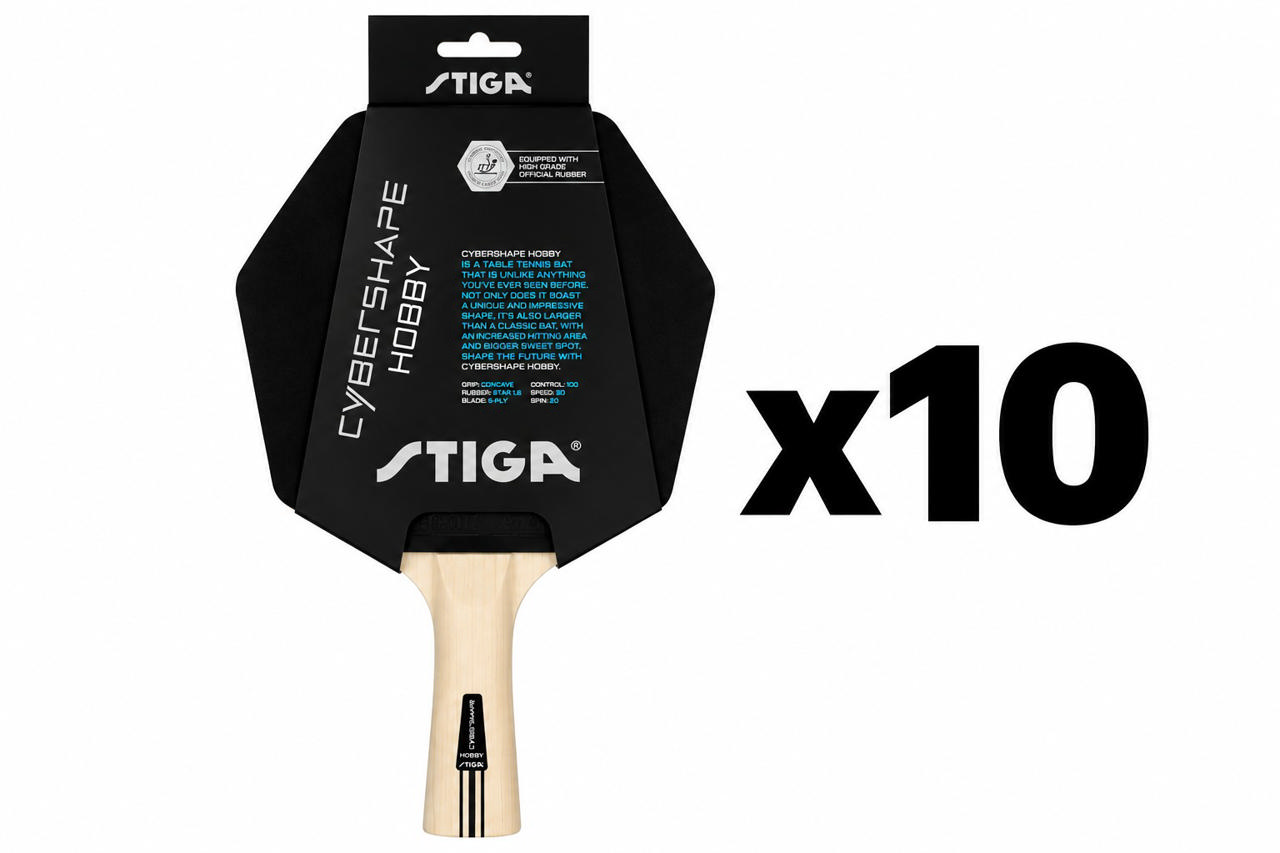 Bordtennisracket STIGA Cybershape Hobby, 10-p