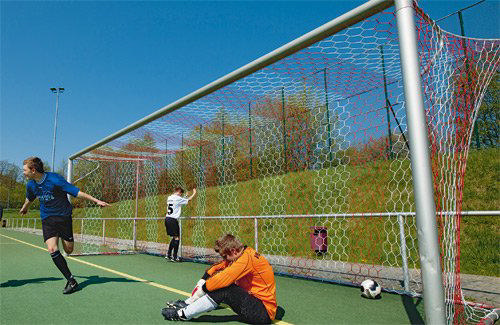 Jalkapalloverkko 7,32 x 2,44 m, kaksivärinen