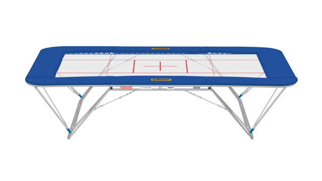 Trampoliini Eurotramp Ultimate 4x4, 50 mm taitettavat pehmusteet