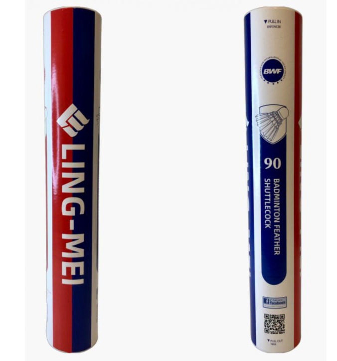 Sulkapallo Ling-Mei 90, 12-pakkaus