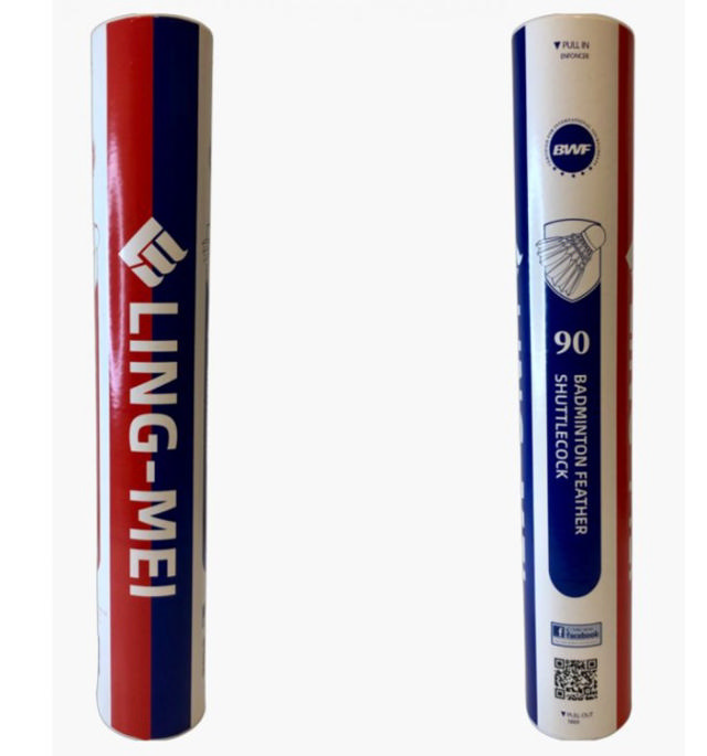 Sulkapallo Ling-Mei 90, 12-pakkaus