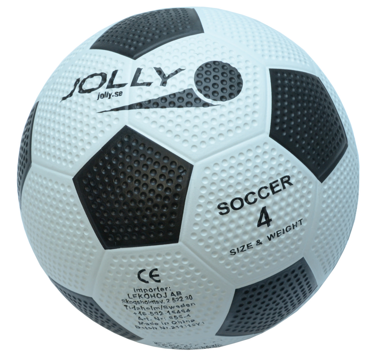 Fotboll JOLLY gummi, strl 4