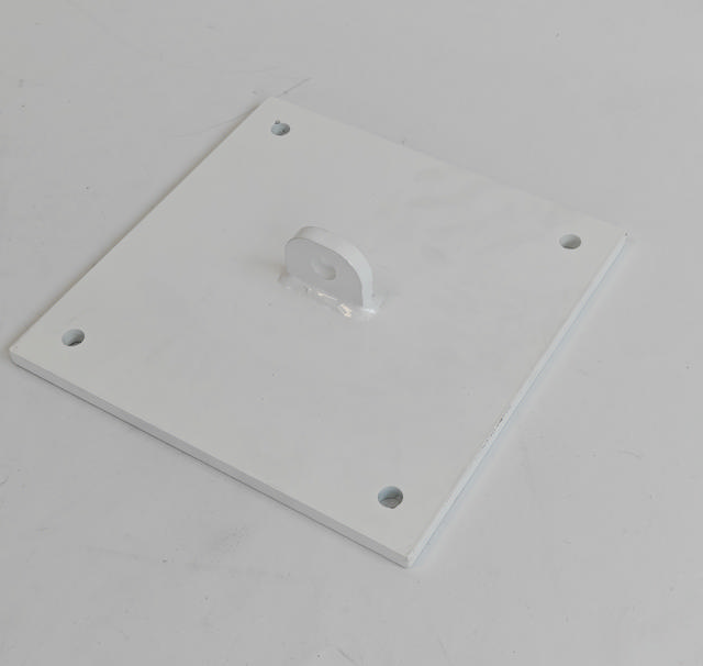 Kattokiinnike 250x250x10 mm, sis. hitsatun silmukan