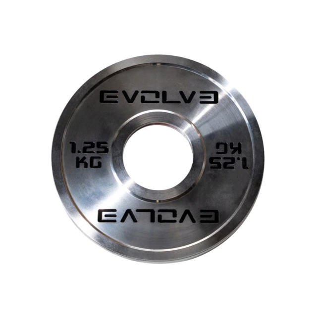 Kalibroitu teräslevypaino Evolve 1,25 kg
