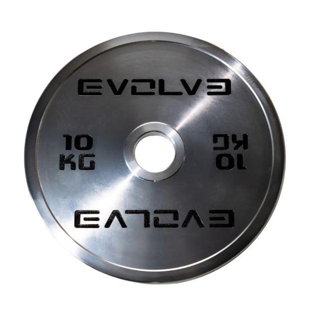 Kalibroitu teräslevypaino Evolve 10 kg