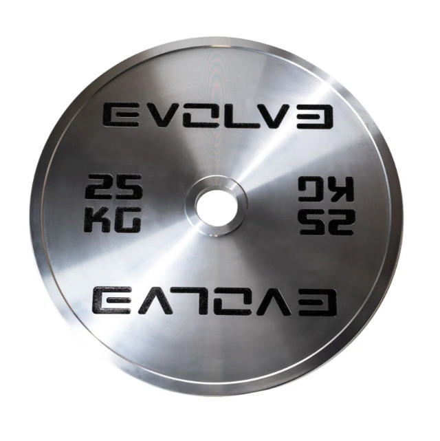 Kalibroitu teräslevypaino Evolve 25 kg