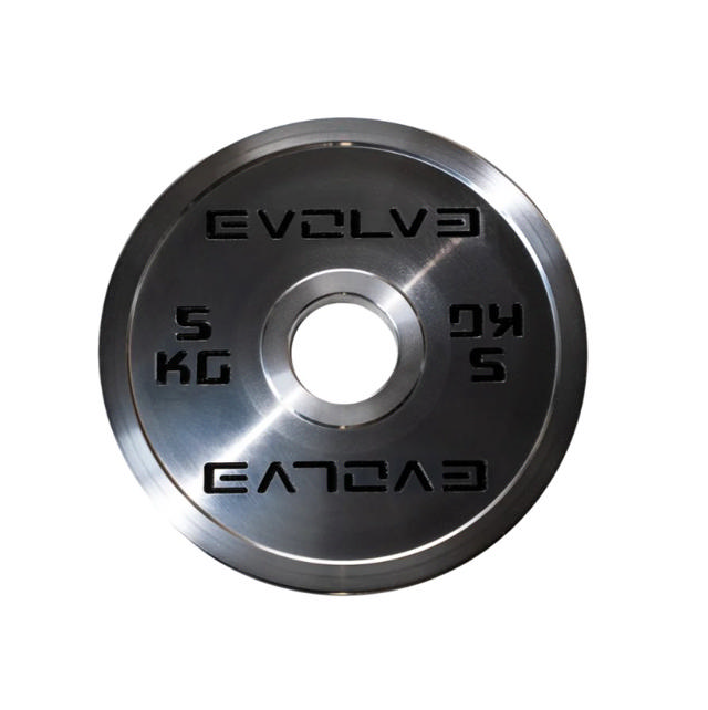 Kalibroitu teräslevypaino Evolve 5 kg