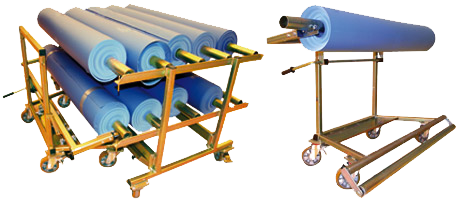 upprullningsvagn bateco skyddsmatta unisport