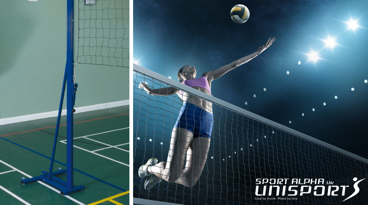 Floor Anchored Club Volleyball / MultiSport Posts Unisport